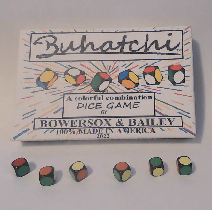 Bahatchi dice game box and dice