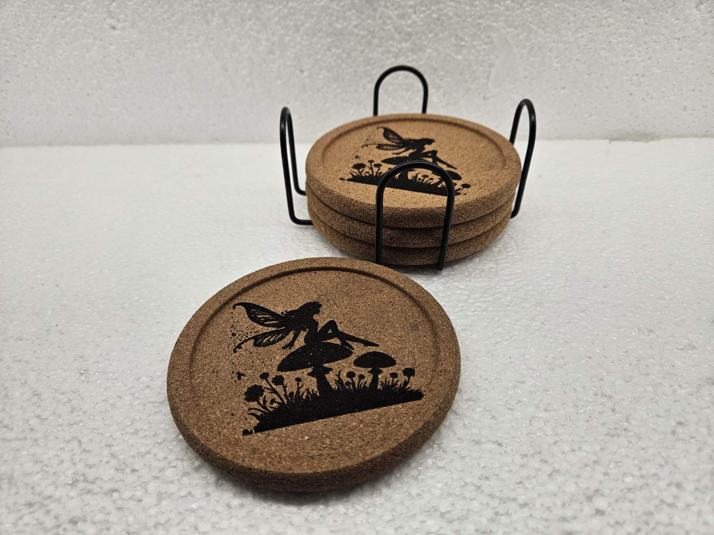 Coasters with holder